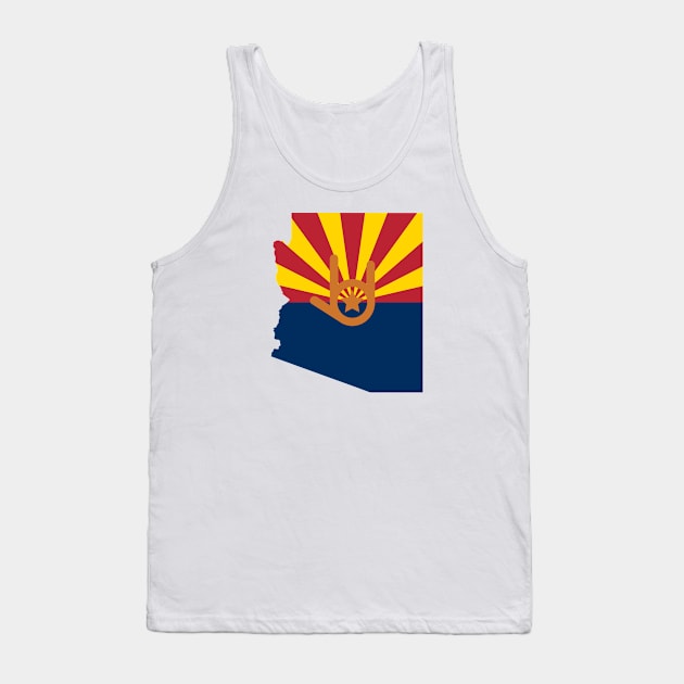 I Love You Arizona Tank Top by Tennifer